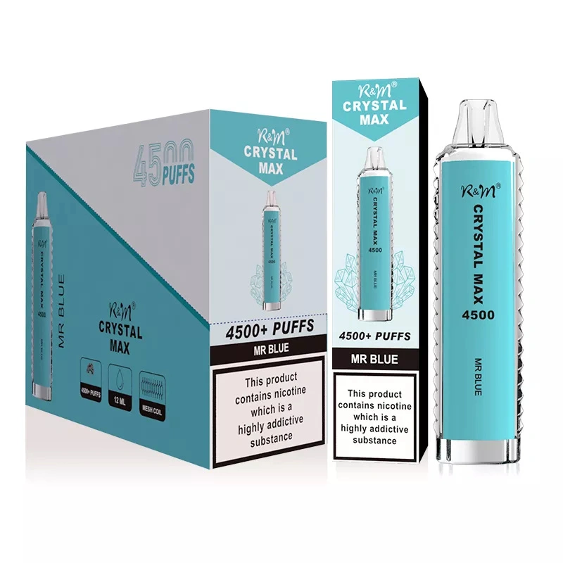 Wholesale R&M Randm Crystal Max 4500 Puffs Disposable Electronic Cigarette 12ml E Liquid 1400mah Vape Pen