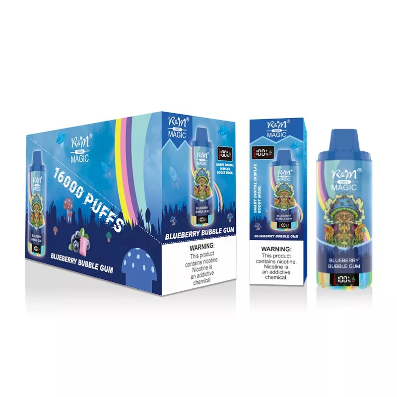 R&M Magic 16000 Puffs LED Screen Wholesale Randm Disposable Electronic Cigarette Rechargeable Vape Pen RGB Lights