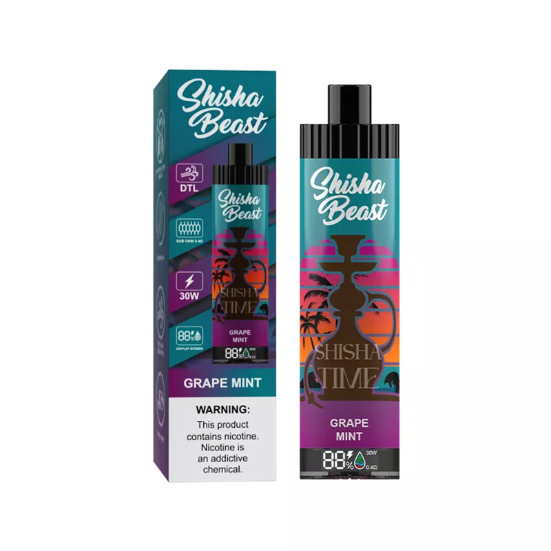 R&M Shisha Beast  20000 Puffs LED Screen Wholesale Randm Disposable Electronic Cigarette Sub ohm 0.4Ω Support Lung Suction Vape Pen Minimum Order 500pcs