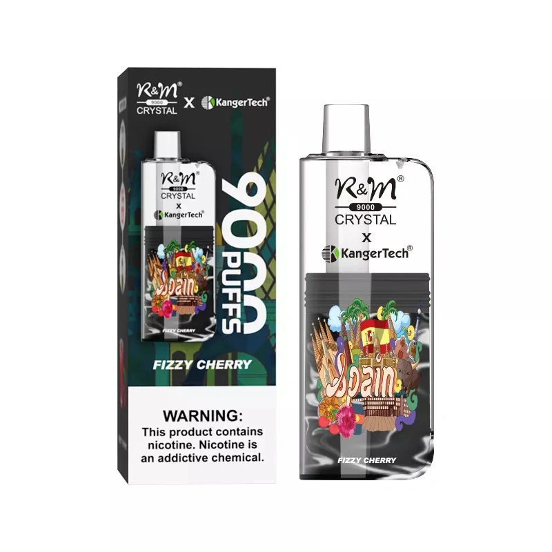 R&M Randm Crystal 9000 Puffs Wholesale Disposable Electronic Cigarette 18ml E Liquid 600mah Rechargeable Vape Pen Minimum Order 500pcs