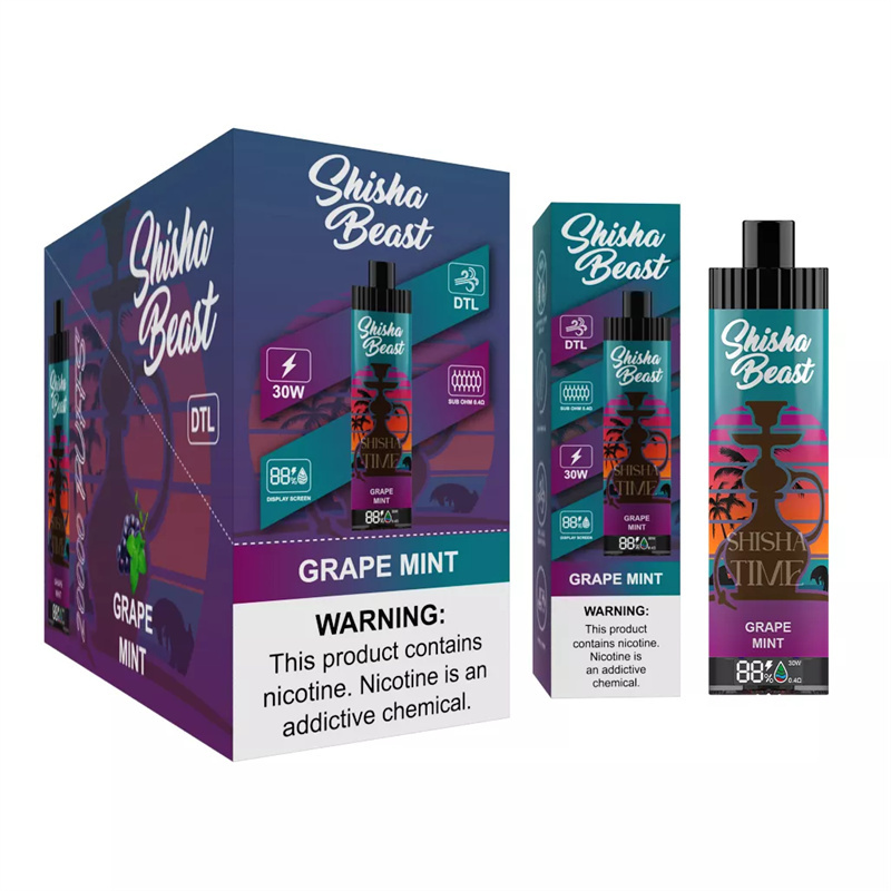 R&M Shisha Beast  20000 Puffs LED Screen Wholesale Randm Disposable Electronic Cigarette Sub ohm 0.4Ω Support Lung Suction Vape Pen