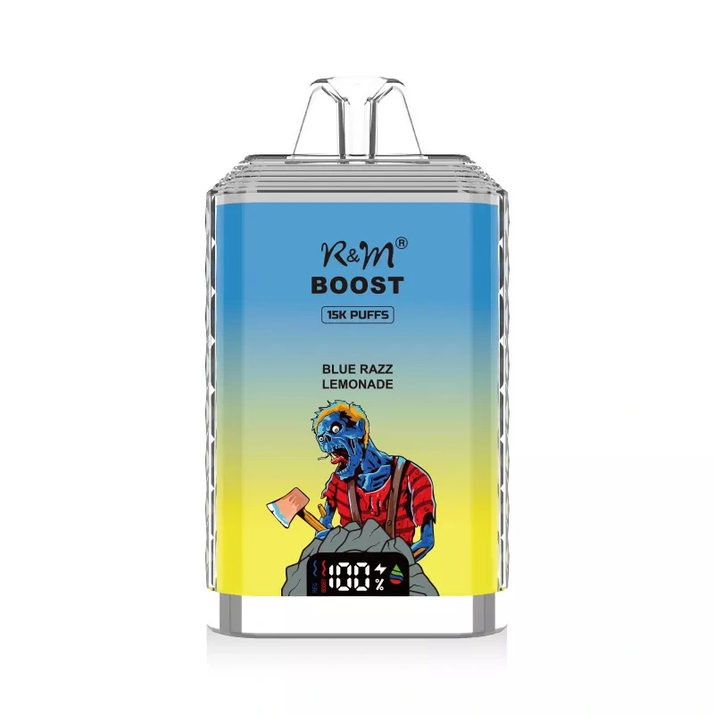 R&M Boost 15000 Puffs Wholesale Randm Crystal Disposable Electronic Cigarette LED Screen Dual Mesh Coil Rechargeable Vape Pen