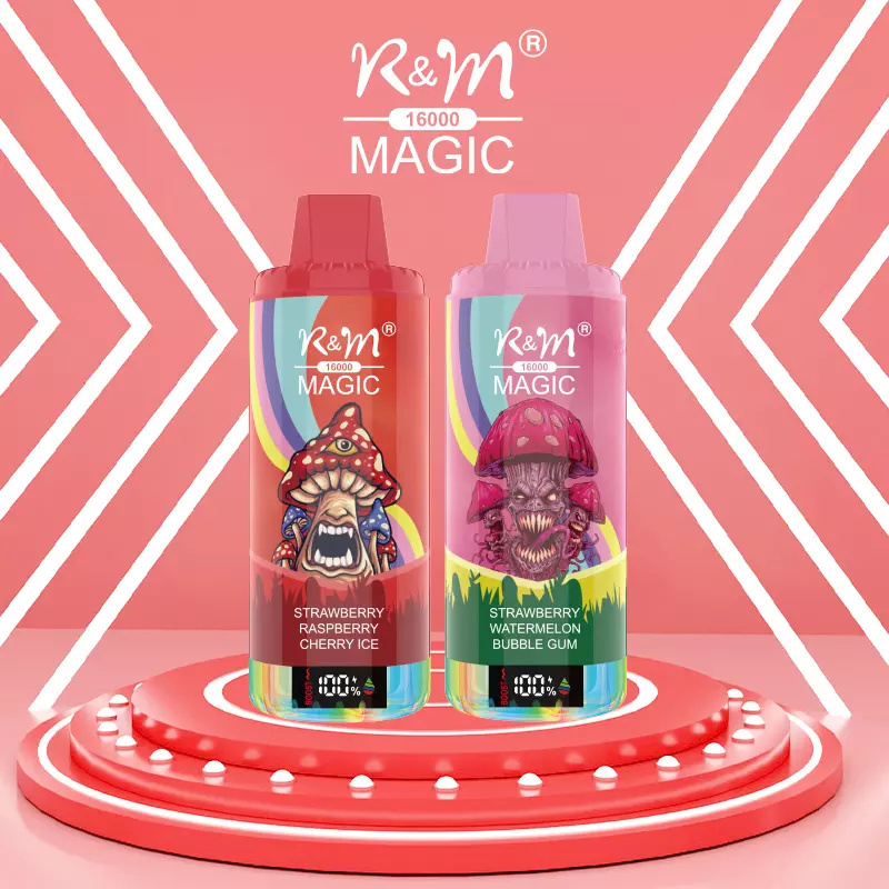 R&M Magic 16000 Puffs LED Screen Wholesale Randm Disposable Electronic Cigarette Rechargeable Vape Pen RGB Lights