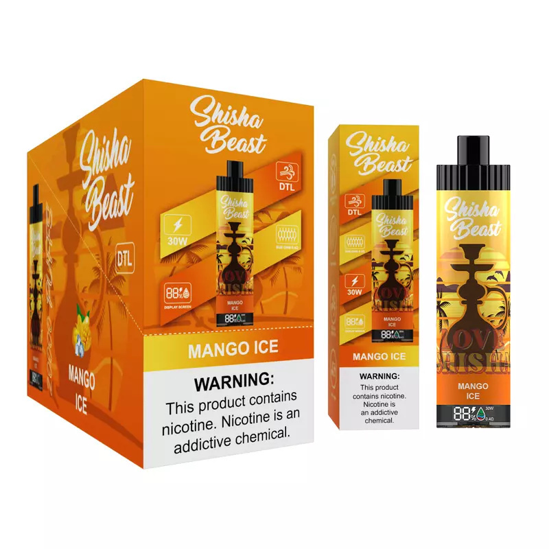 R&M Shisha Beast  20000 Puffs LED Screen Wholesale Randm Disposable Electronic Cigarette Sub ohm 0.4Ω Support Lung Suction Vape Pen