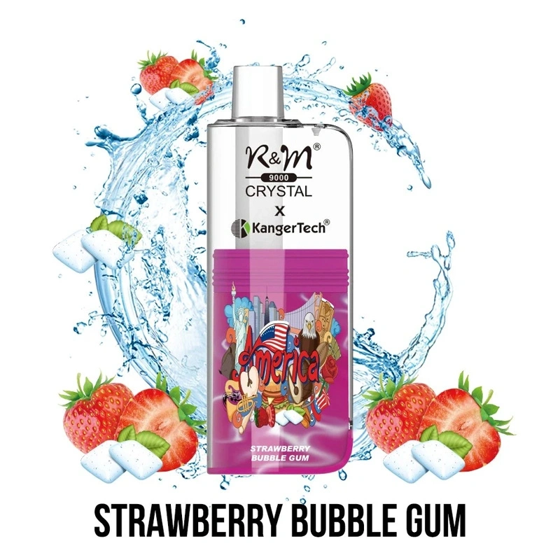 R&M Randm Crystal 9000 Puffs Wholesale Disposable Electronic Cigarette 18ml E Liquid 600mah Rechargeable Vape Pen Minimum Order 500pcs