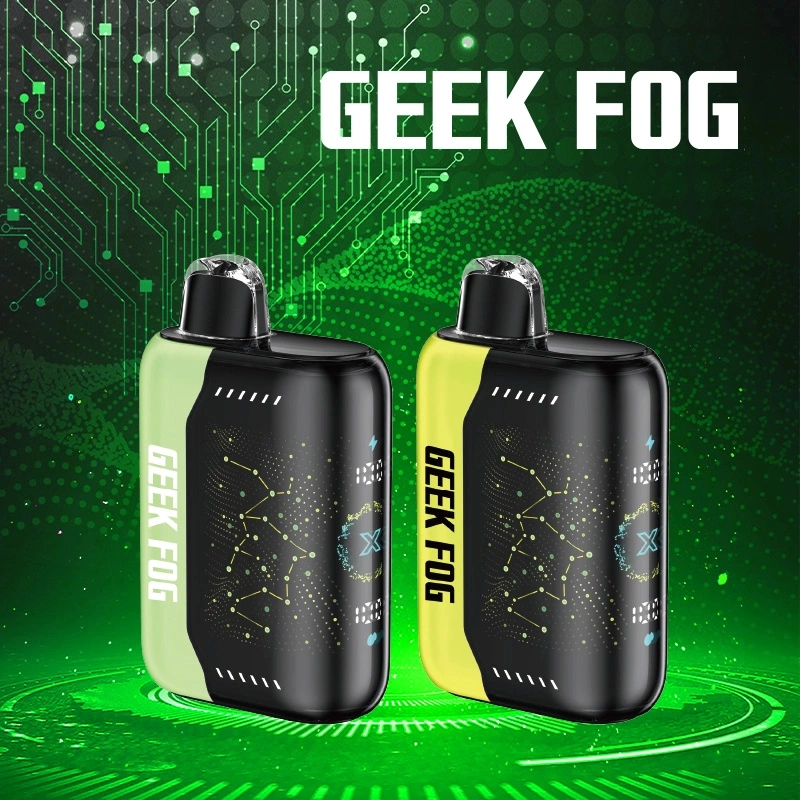 Geek Fog Pulse 20000 Regular 30000 Puffs 3D Curved Screen Wholesale Disposable Vape Pen Electronic Cigarette Dual Mesh Coil Rechargeable Battery