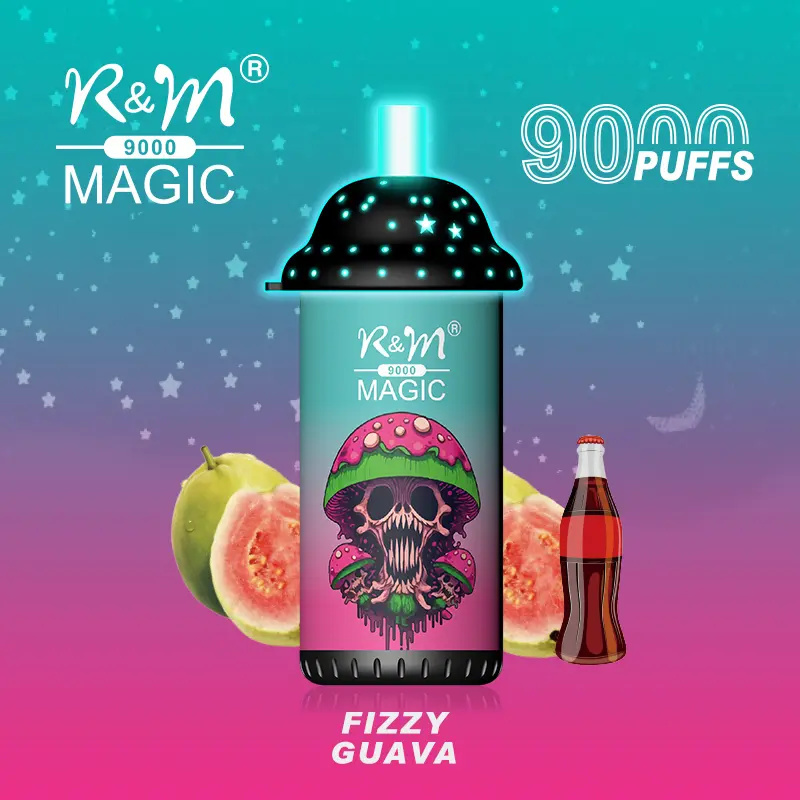 R&M Randm Magic 9000 Puffs Wholesale Vape Disposable E Cigarette 18ml E Liquid Rechargeable Battery Rolls-Royce Starlight Headliner Puff 9K Pen Minimum Order 500pcs
