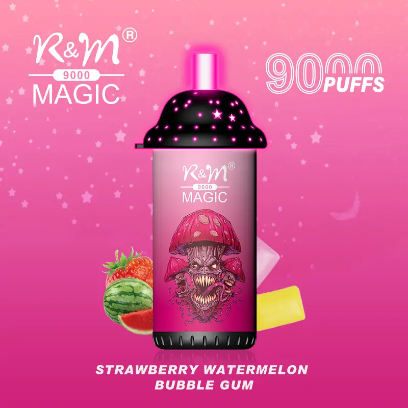 R&M Randm Magic 9000 Puffs Wholesale Vape Disposable E Cigarette 18ml E Liquid Rechargeable Battery Rolls-Royce Starlight Headliner Puff 9K Pen