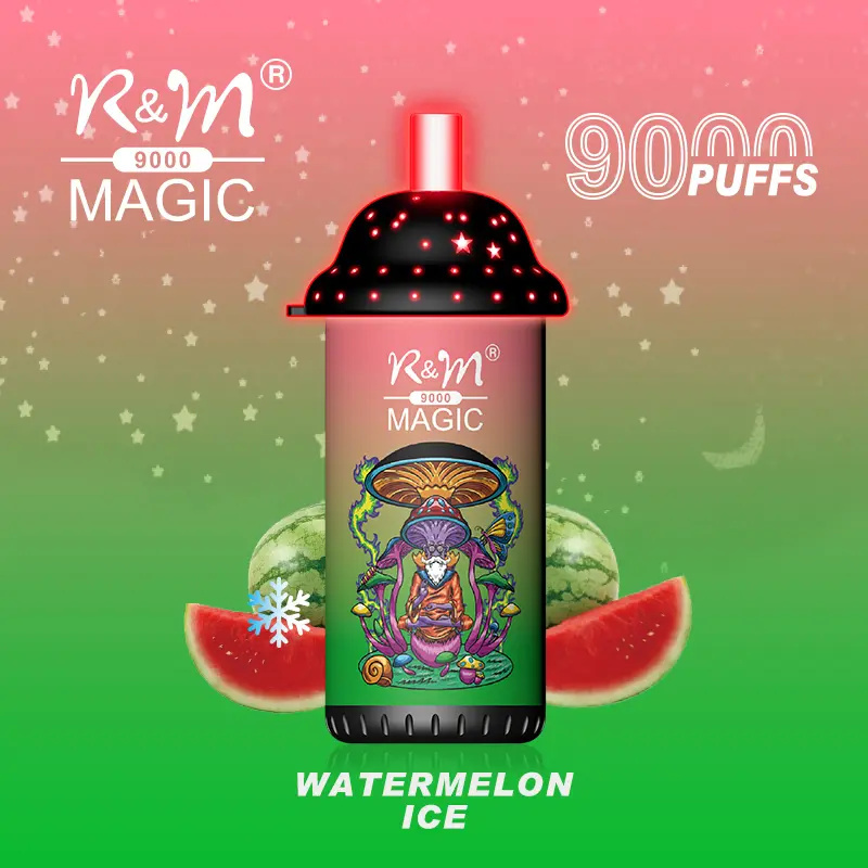 R&M Randm Magic 9000 Puffs Wholesale Vape Disposable E Cigarette 18ml E Liquid Rechargeable Battery Rolls-Royce Starlight Headliner Puff 9K Pen