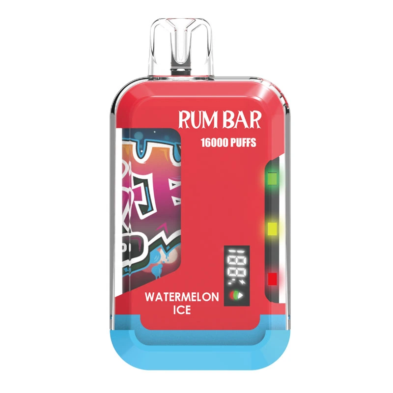 QST Rum Bar 16000 Puffs LED Display Wholesale Disposable Electronic Cigarette 21ML Mesh Coil Pod 550mah Rechageable Battery Puff 16k Vape Pen