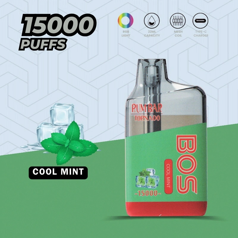 QST Rum Bar Tornado 15000 Puffs Wholesale Disposable Electronic Cigarette 22ML Mesh Coil Pod 850mah Rechageable Battery Puff 15k Vape Pen Minimum Order 100pcs