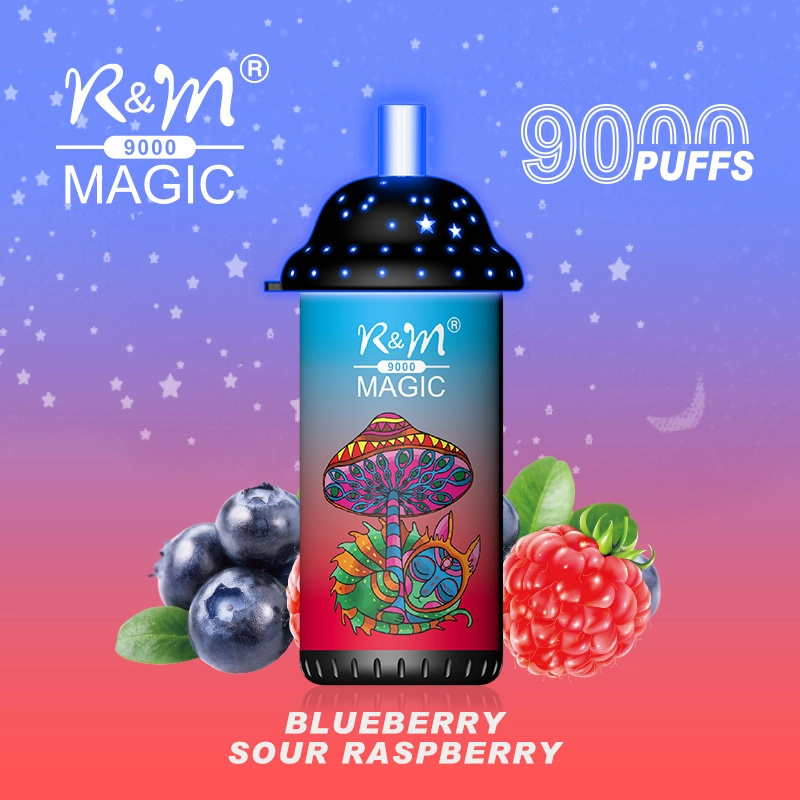 R&M Randm Magic 9000 Puffs Wholesale Vape Disposable E Cigarette 18ml E Liquid Rechargeable Battery Rolls-Royce Starlight Headliner Puff 9K Pen