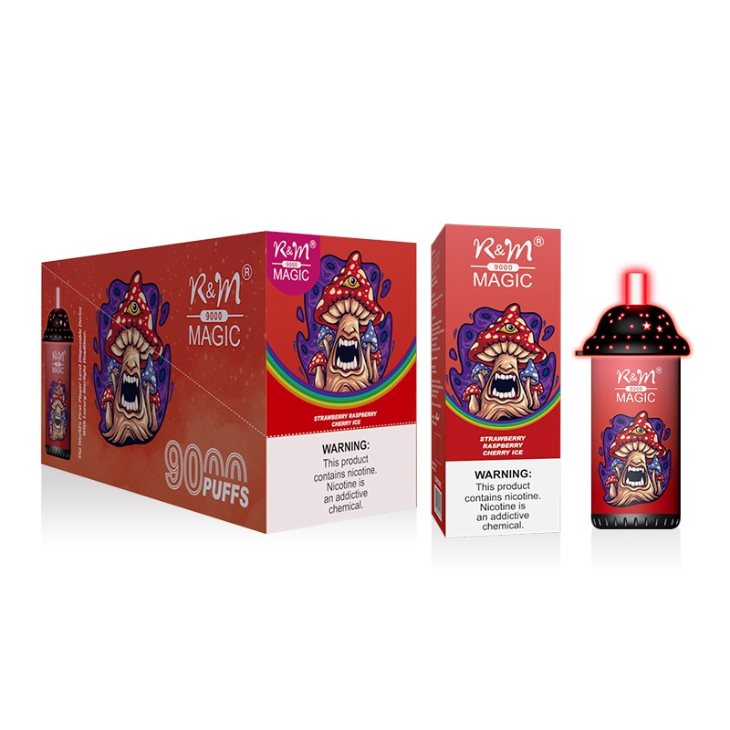R&M Randm Magic 9000 Puffs Wholesale Vape Disposable E Cigarette 18ml E Liquid Rechargeable Battery Rolls-Royce Starlight Headliner Puff 9K Pen Minimum Order 500pcs