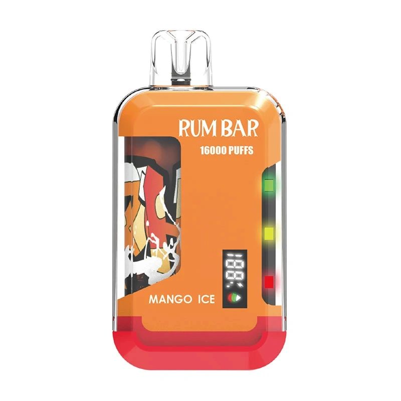 QST Rum Bar 16000 Puffs LED Display Wholesale Disposable Electronic Cigarette 21ML Pod 550mah Rechageable Battery Puff 16k Vape Pen Minimum Order 100pcs