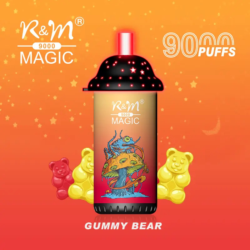 R&M Randm Magic 9000 Puffs Wholesale Vape Disposable E Cigarette 18ml E Liquid Rechargeable Battery Rolls-Royce Starlight Headliner Puff 9K Pen