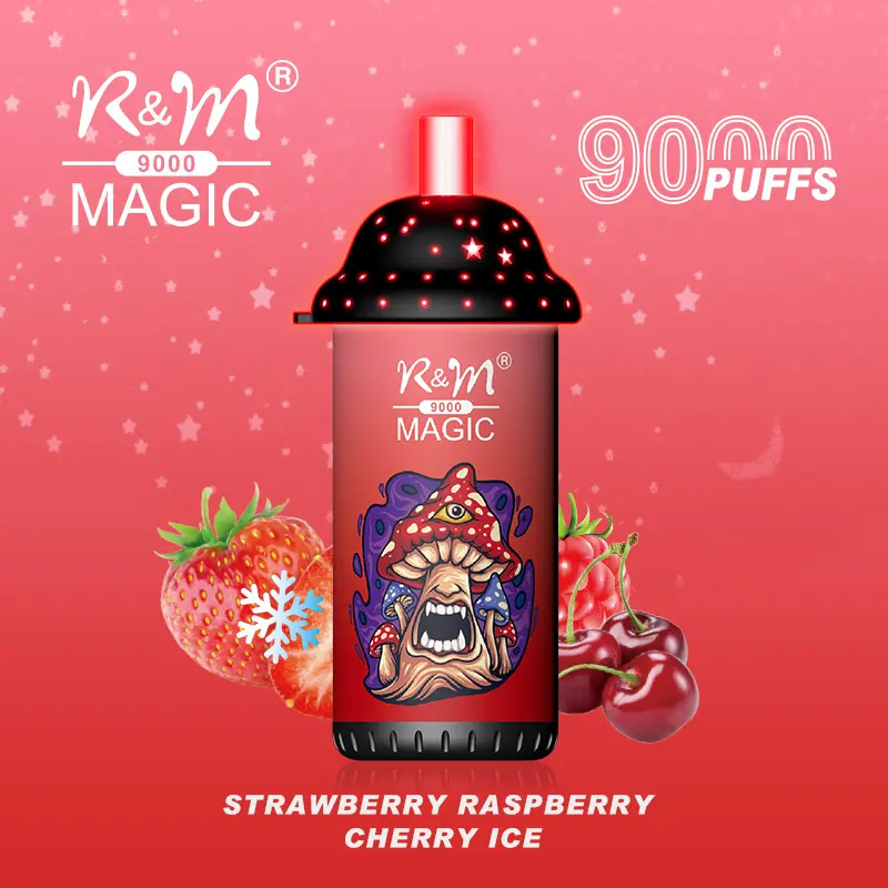 R&M Randm Magic 9000 Puffs Wholesale Vape Disposable E Cigarette 18ml E Liquid Rechargeable Battery Rolls-Royce Starlight Headliner Puff 9K Pen