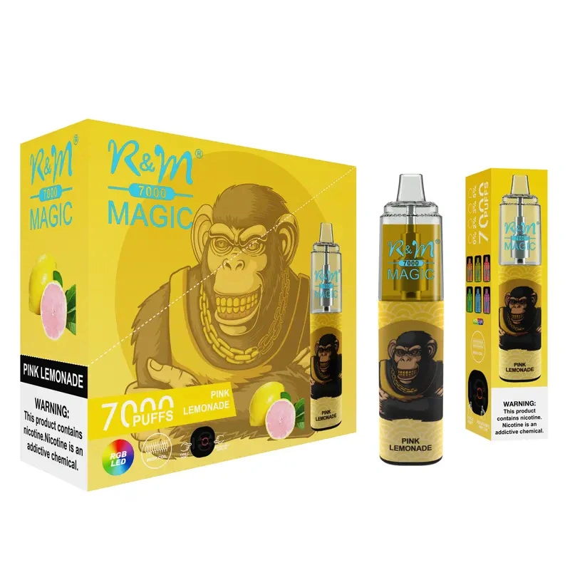 R&M Randm Magic 7000 Puffs Wholesale Vape Disposable E Cigarette 14.5ml E Liquid Rechargeable Battery Puff 7K Pen Minimum Order 500pcs