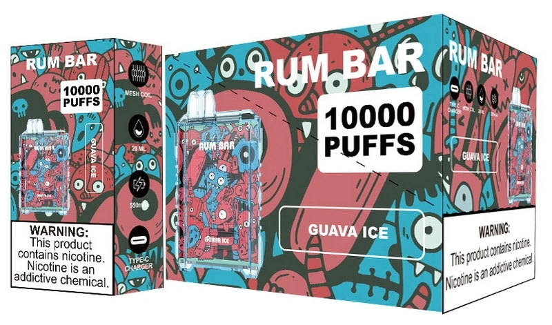 QST Rum Bar 10000 Puffs Wholesale Disposable Electronic Cigarette 18ML Mesh Coil Pod 600mah Rechageable Battery Puff 10k Vape Pen