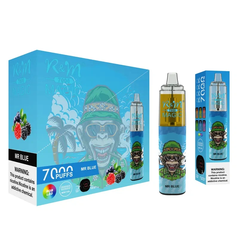 R&M Randm Magic 7000 Puffs Wholesale Vape Disposable E Cigarette 14.5ml E Liquid Rechargeable Battery Puff 7K Pen Minimum Order 500pcs