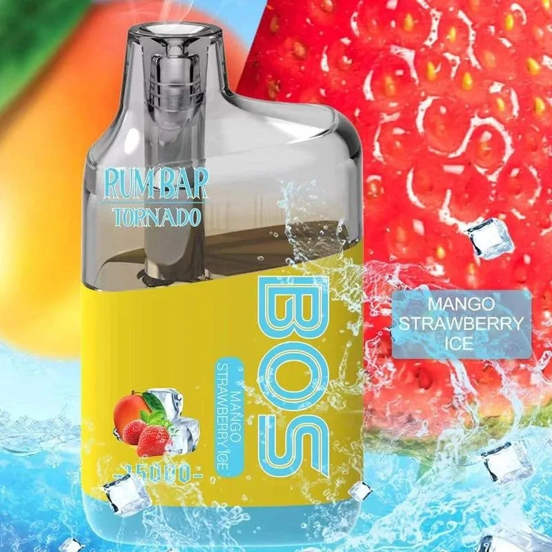 QST Rum Bar Tornado 15000 Puffs Wholesale Disposable Electronic Cigarette 22ML Mesh Coil Pod 850mah Rechageable Battery Puff 15k Vape Pen