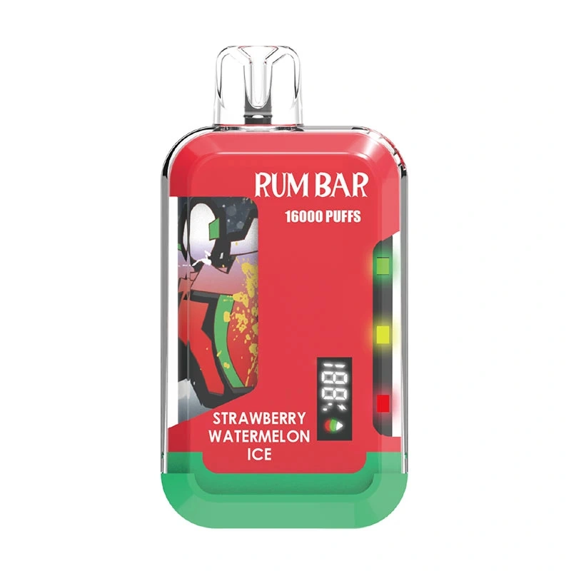 QST Rum Bar 16000 Puffs LED Display Wholesale Disposable Electronic Cigarette 21ML Pod 550mah Rechageable Battery Puff 16k Vape Pen Minimum Order 100pcs