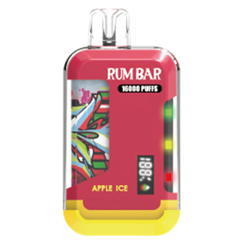 QST Rum Bar 16000 Puffs LED Display Wholesale Disposable Electronic Cigarette 21ML Mesh Coil Pod 550mah Rechageable Battery Puff 16k Vape Pen