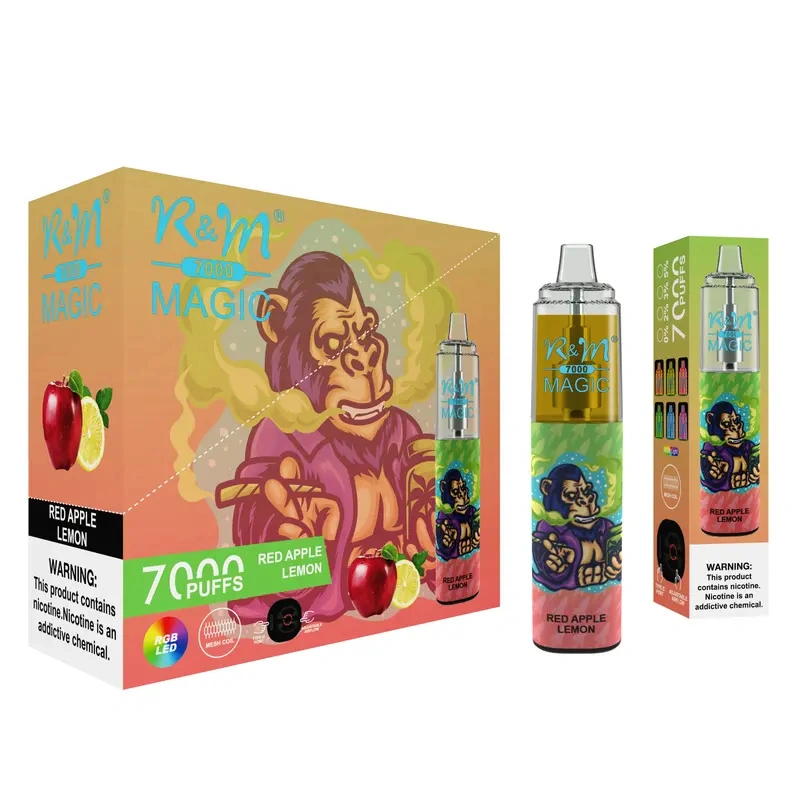 R&M Randm Magic 7000 Puffs Wholesale Vape Disposable E Cigarette 14.5ml E Liquid Rechargeable Battery Puff 7K Pen Minimum Order 500pcs