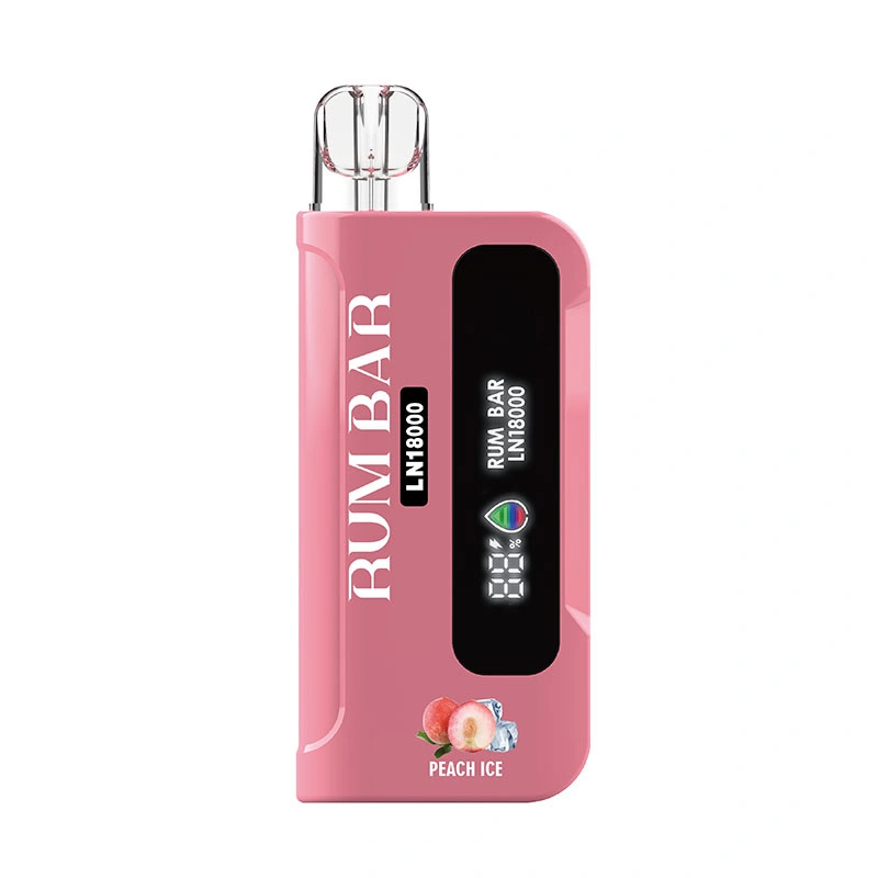 QST Rum Bar LN 18000 Puffs LED Display Wholesale Disposable Electronic Cigarette 21ML Mesh Coil Pod 550mah Rechageable Battery Puff 18k Vape Pen