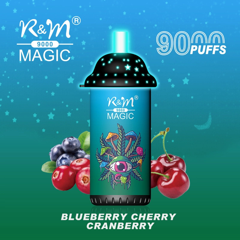 R&M Randm Magic 9000 Puffs Wholesale Vape Disposable E Cigarette 18ml E Liquid Rechargeable Battery Rolls-Royce Starlight Headliner Puff 9K Pen