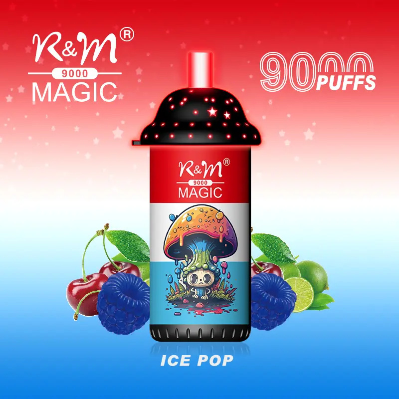 R&M Randm Magic 9000 Puffs Wholesale Vape Disposable E Cigarette 18ml E Liquid Rechargeable Battery Rolls-Royce Starlight Headliner Puff 9K Pen Minimum Order 500pcs