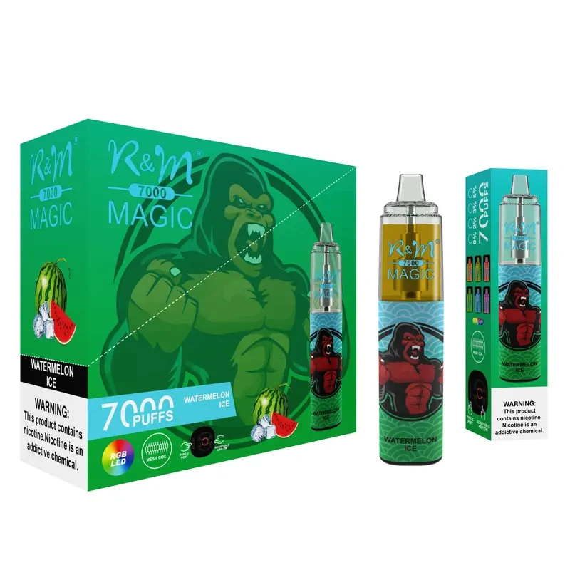 R&M Randm Magic 7000 Puffs Wholesale Vape Disposable E Cigarette 14.5ml E Liquid Rechargeable Battery Puff 7K Pen Minimum Order 500pcs