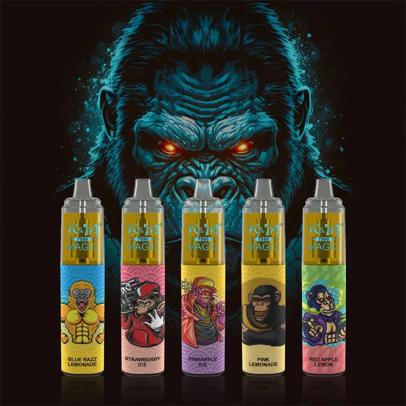 R&M Randm Magic 7000 Puffs Wholesale Vape Disposable E Cigarette 14.5ml E Liquid Rechargeable Battery Rolls-Royce Starlight Headliner Puff 9K Pen