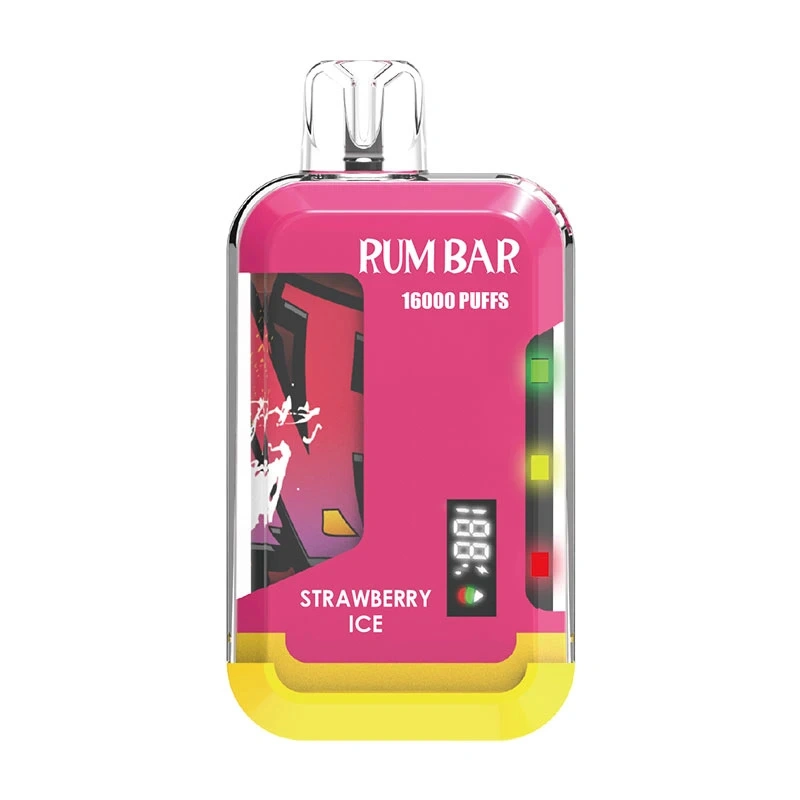 QST Rum Bar 16000 Puffs LED Display Wholesale Disposable Electronic Cigarette 21ML Pod 550mah Rechageable Battery Puff 16k Vape Pen Minimum Order 100pcs