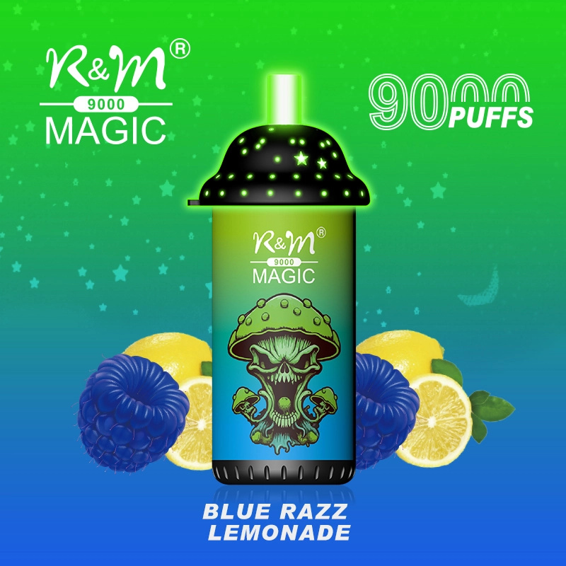 R&M Randm Magic 9000 Puffs Wholesale Vape Disposable E Cigarette 18ml E Liquid Rechargeable Battery Rolls-Royce Starlight Headliner Puff 9K Pen Minimum Order 500pcs
