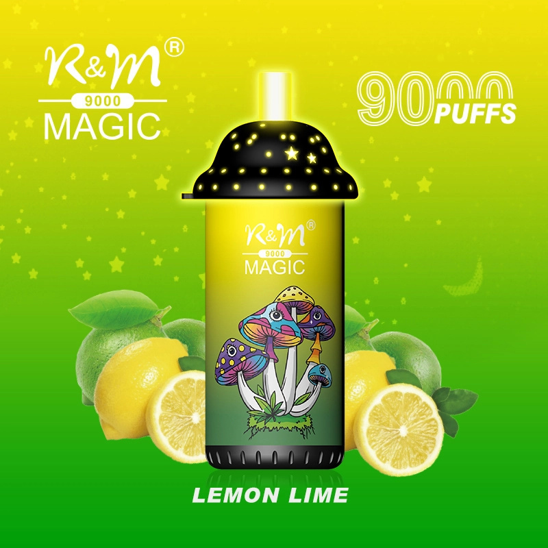 R&M Randm Magic 9000 Puffs Wholesale Vape Disposable E Cigarette 18ml E Liquid Rechargeable Battery Rolls-Royce Starlight Headliner Puff 9K Pen