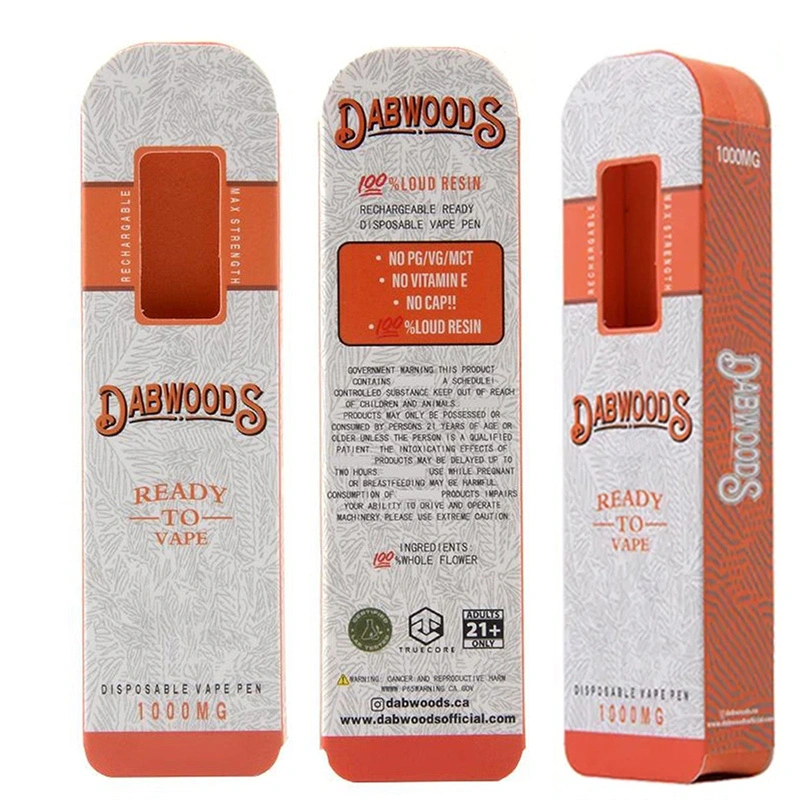 Dabwoods Disposable Vape Pen 1.0ML Pod E Cigarette Empty Vaporizer 280mah Rechargeable Battery