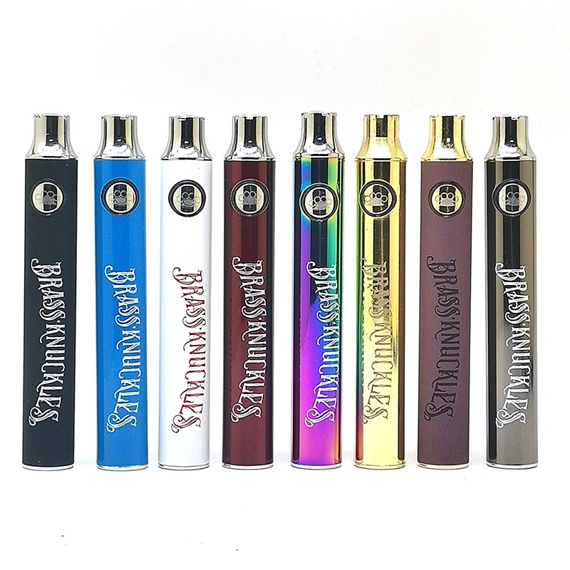Brass Knuckles Battery Preheat BK 900mah Vape Voltage Adjustable 9 Colors  USB Charger Pen