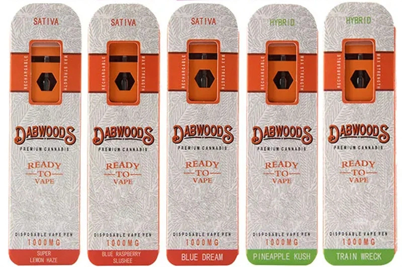 Dabwoods Disposable Vape Pen 1.0ML Pod E Cigarette Empty Vaporizer 280mah Rechargeable Battery