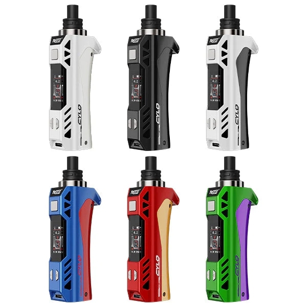 Yocan Cylo Battery 1400mAh Adjustable Voltage Wax Vaporizer E-cigarette Kits C4-DE Plus Coil OLED Display USB Charger Vape Pen