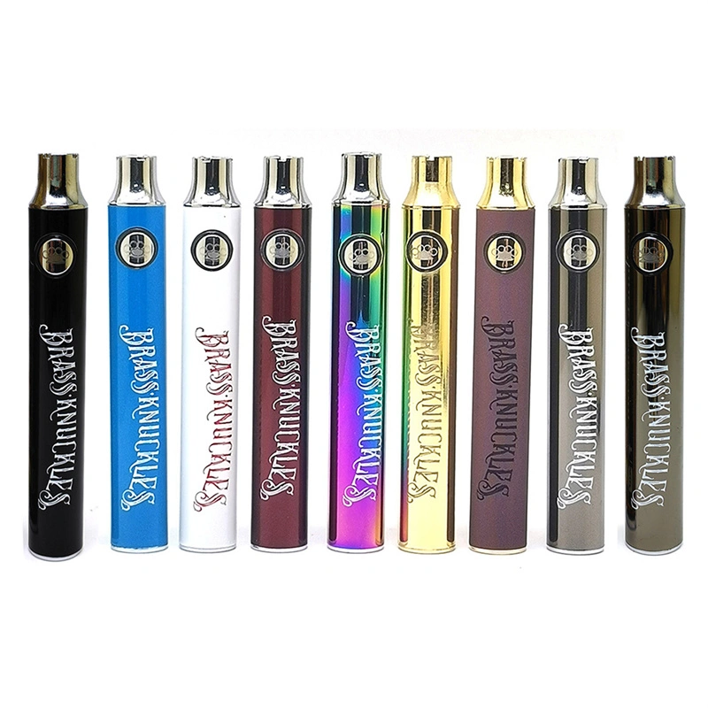 Brass Knuckles Battery Preheat BK 900mah Vape Voltage Adjustable 9 Colors USB Charger Kit E Cigarette Pen