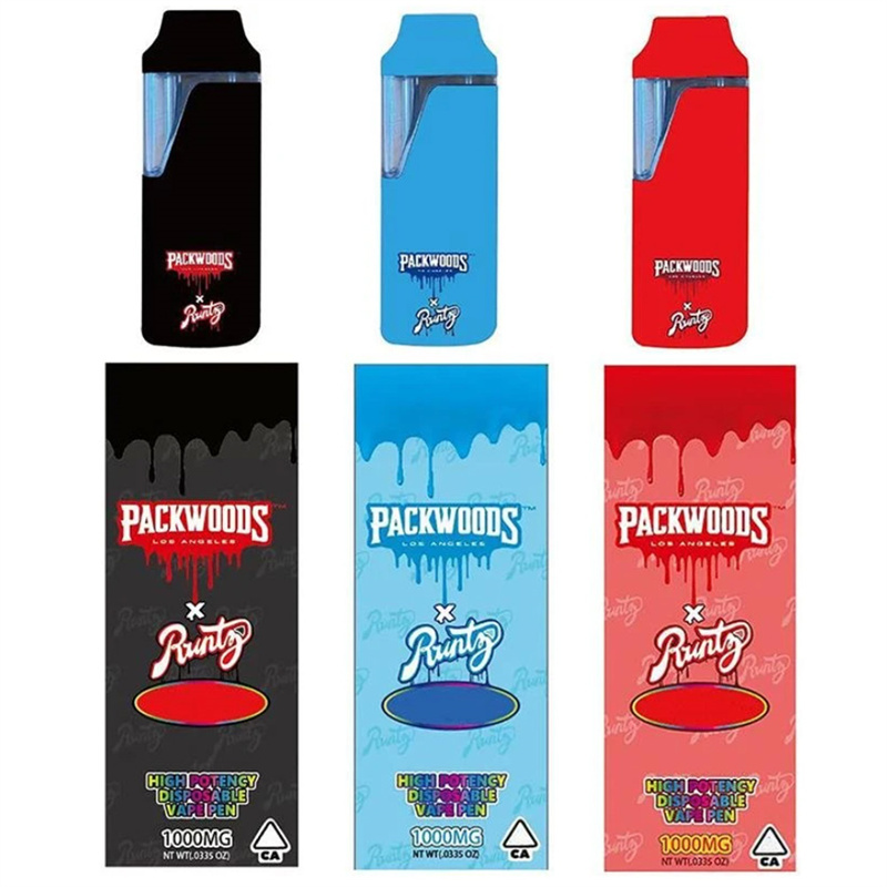 Packwoods x Runtz Empty Vape Pen 1.0ML Disposable Pod Wholesale E Cigarette Vaporizer
