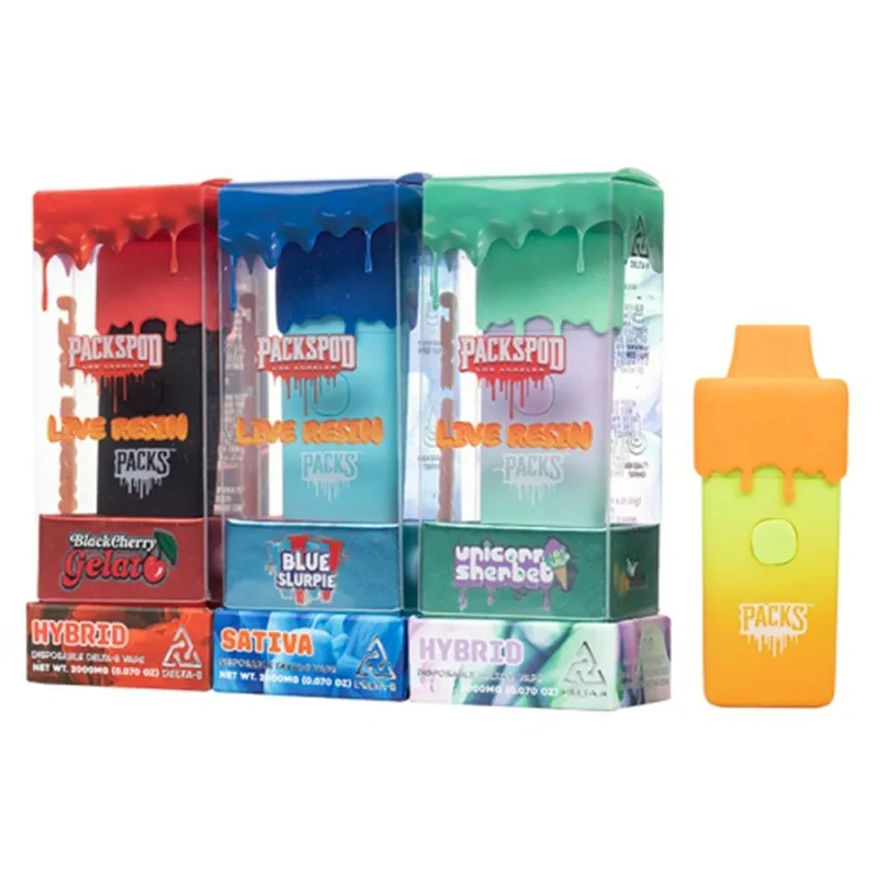 Packspod Empty Vape Pen 2.0ML Disposable Pod Live Resin Wholesale E Cigarette Vaporizer