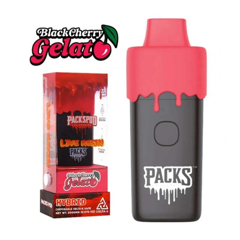Packspod Empty Vape Pen 2.0ML Disposable Pod Live Resin Wholesale E  Cigarette Vaporizer