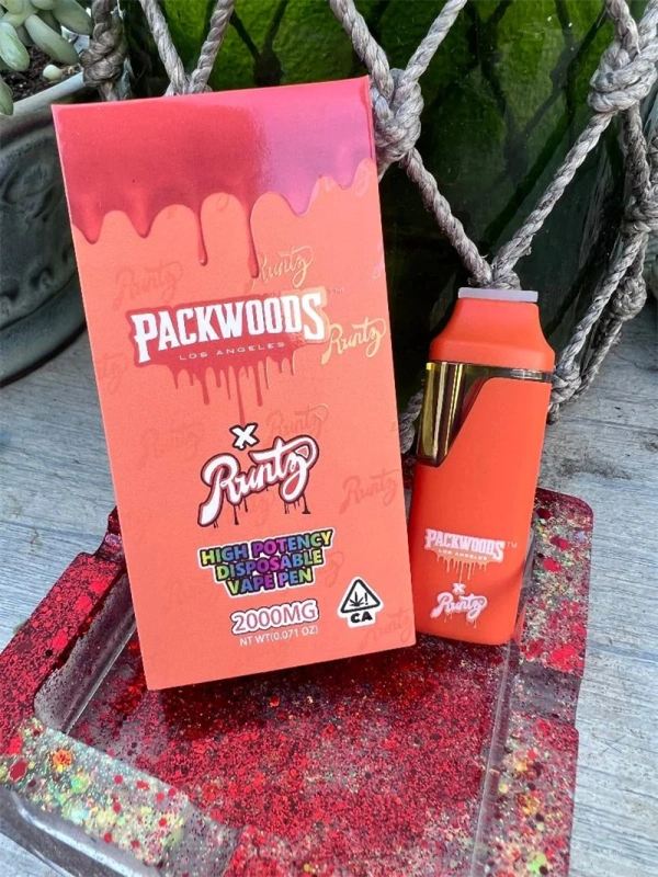 Packwoods x Runtz Empty Disposable Vape Pen 2.0ML Pod Wholesale E Cigarette Vaporizer