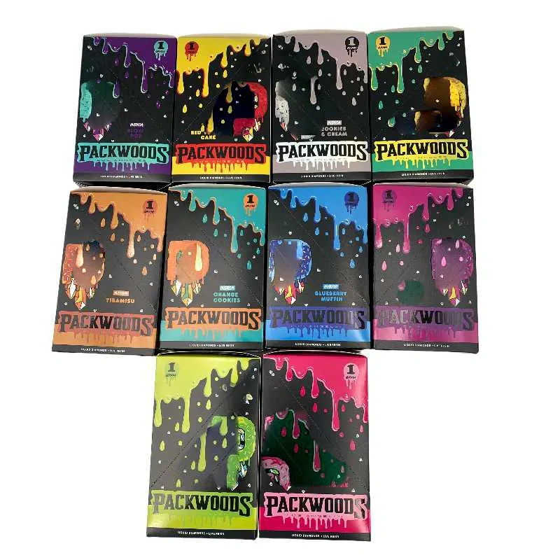 Packwoods x Runty Empty Vape Pen 1.0ML Disposable Pod Wholesale E Cigarette Vaporizer 380mah Rechargeable Battery Liquid Diamonds+Live Resin