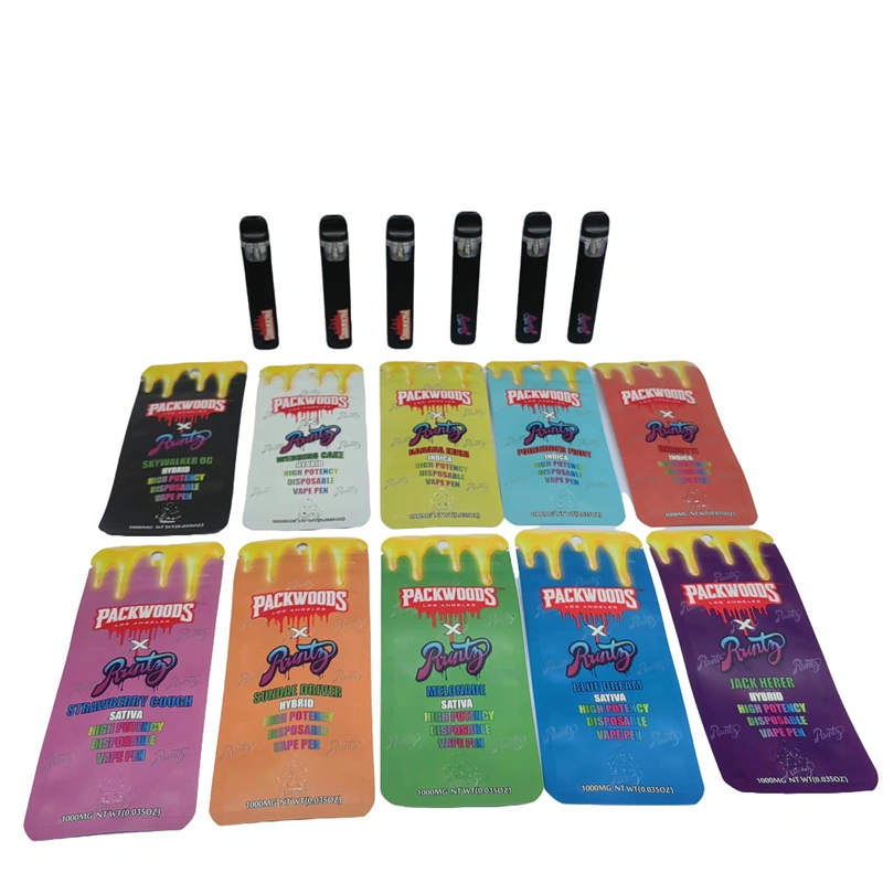 Packwoods x Runty Empty Vape Pen 1.0ML Disposable Pod Wholesale E Cigarette Vaporizer