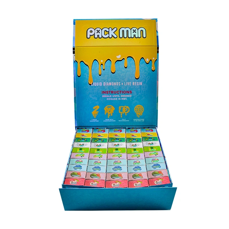 Packman Disposable Vape Pen 2.0ML Empty Pod Wholesale E Cigarette Vaporizer 350 mAh Rechargeable Battery Liquid Diamond