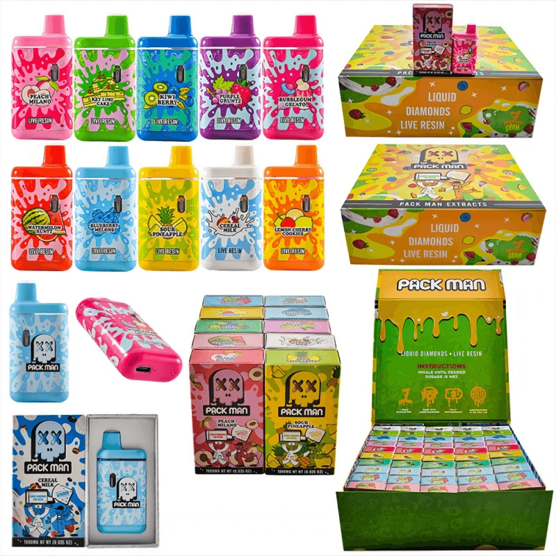 packman disposable vape pen Pack Man X Melt Liquid Diamonds & Live Resin 2G Disposable Rechargeable Vape main image 0
