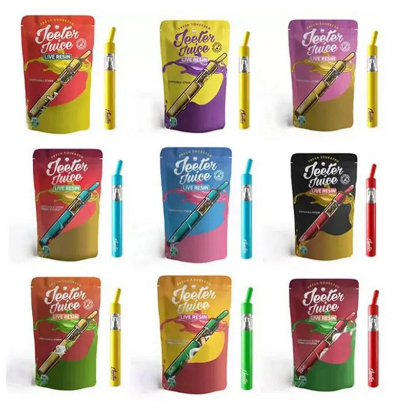 Jeeter Juice Disposable Vape Pen 0.5ML1.0ML Empty Pod Wholesale E Cigarette Vaporizer 350 mAh Rechargeable Battery Live Resin Straw