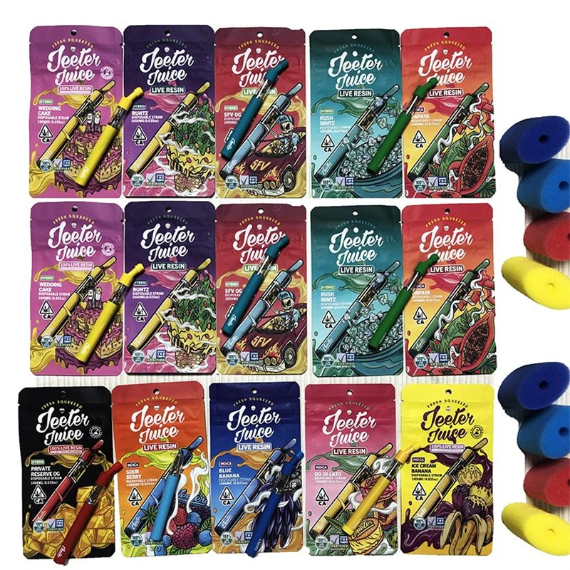 Jeeter Juice Disposable Vape Pen 0.5ML1.0ML Empty Pod Wholesale E Cigarette Vaporizer 350 mAh Rechargeable Battery Live Resin Straw